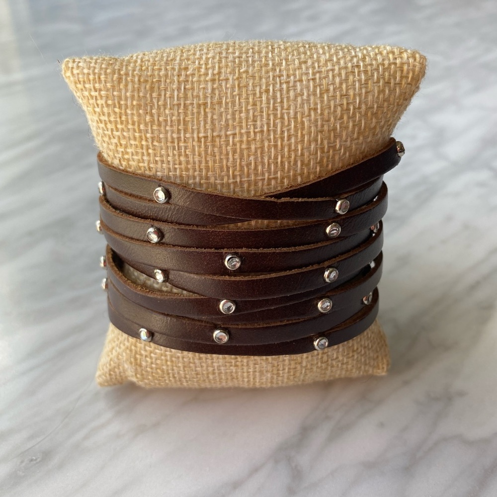 Leather wrap bracelet